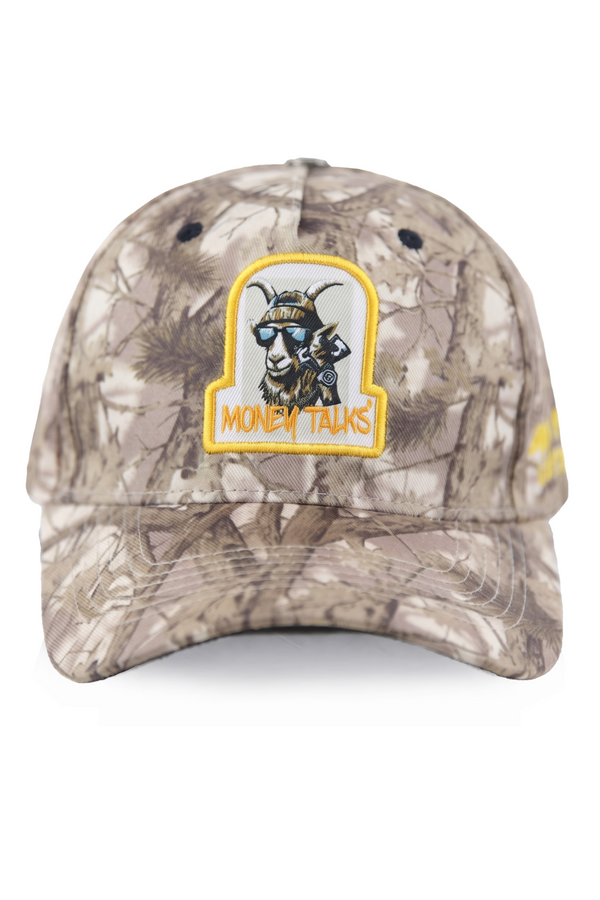 Dallas Woods Goat Money Talks Camo Hat